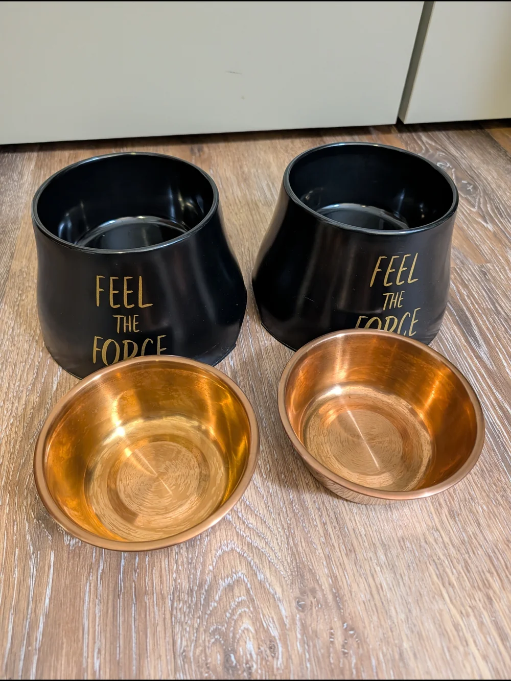 Set Of 2 STAR WARS Elevated Melamine Stainless Steel Dog & Cat Bowl, 1.5 Cup